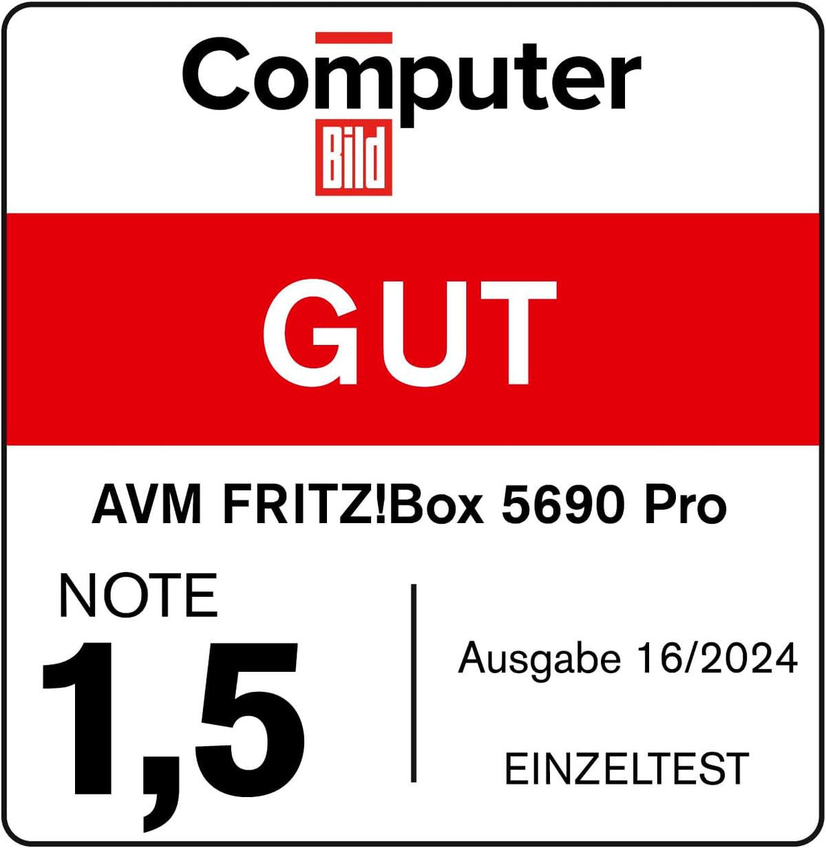AVM FRITZ!Box 5690 Pro - Glasfaser & DSL Router mit Wi-Fi 7, Zigbee, DECT - Weiß