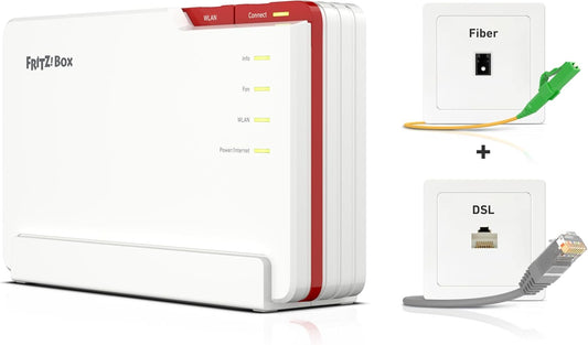 AVM FRITZ!Box 5690 Pro - Glasfaser & DSL Router mit Wi-Fi 7, Zigbee, DECT - Weiß