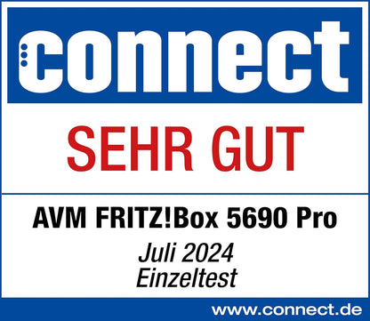 AVM FRITZ!Box 5690 Pro - Glasfaser & DSL Router mit Wi-Fi 7, Zigbee, DECT - Weiß