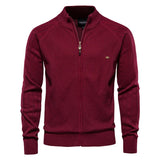 AIOPESON Herren Strickjacke | 100% Baumwolle, Argyle-Muster, Wintermode 21