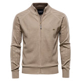 AIOPESON Herren Strickjacke | 100% Baumwolle, Argyle-Muster, Wintermode 23