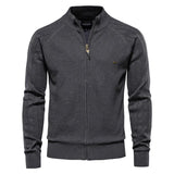 AIOPESON Herren Strickjacke | 100% Baumwolle, Argyle-Muster, Wintermode 24