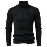 Aldan Herren Rollkragenpullover | Hochwertige Baumwollmischung, Gestreift 10