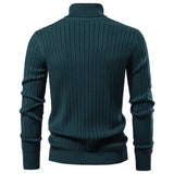Aldan Herren Rollkragenpullover | Hochwertige Baumwollmischung, Gestreift 2