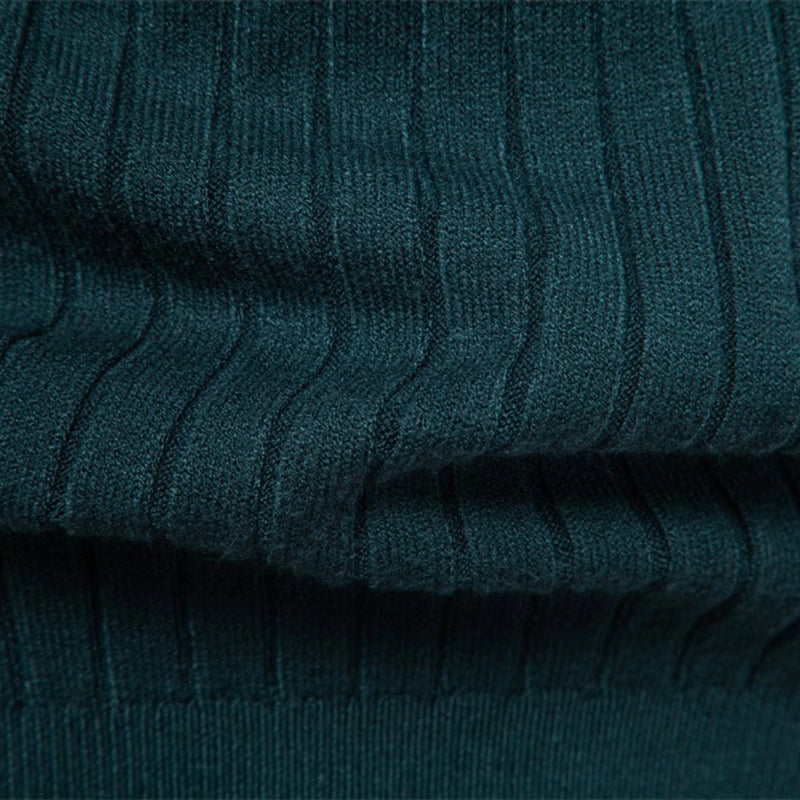 Aldan Herren Rollkragenpullover | Hochwertige Baumwollmischung, Gestreift 5