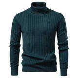 Aldan Herren Rollkragenpullover | Hochwertige Baumwollmischung, Gestreift 6