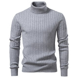 Aldan Herren Rollkragenpullover | Hochwertige Baumwollmischung, Gestreift 7