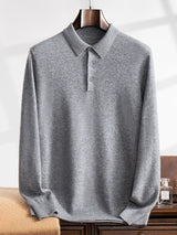Ari Herren Polo Shirt | 100% Cashmere, Elegant & Vielseitig