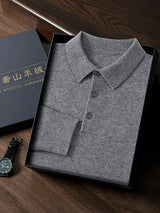 Ari Herren Polo Shirt | 100% Cashmere, Elegant & Vielseitig
