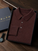 Ari Herren Polo Shirt | 100% Cashmere, Elegant & Vielseitig