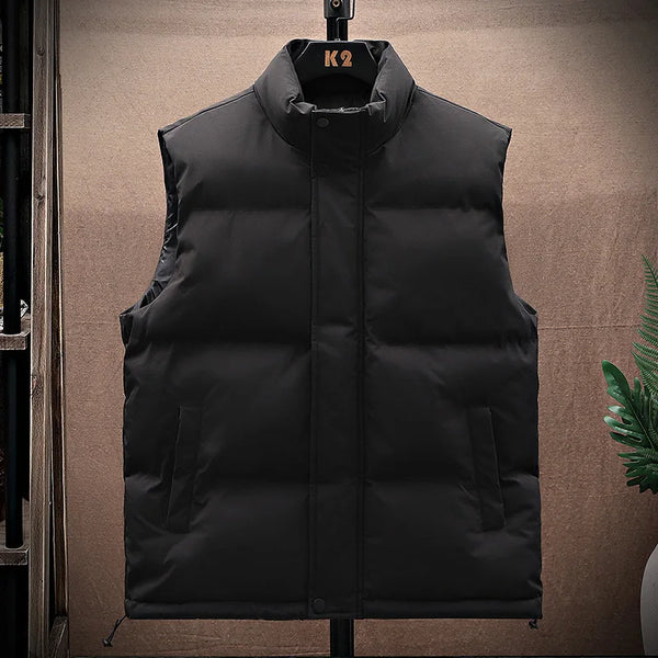 Bastian Herren Weste Schwarz | Warm, Winddicht, Outdoor 1