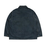 Blau Denim Pulloverjacke Herren | 100% Baumwolle, Vintage-Stil 1