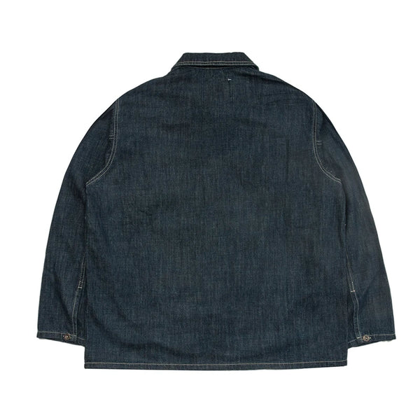 Blau Denim Pulloverjacke Herren | 100% Baumwolle, Vintage-Stil 1