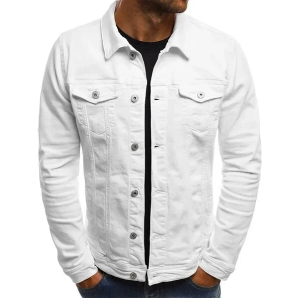 Dario Herren Denim Jacke | Hochwertige Baumwolle, Klassischer Slim Fit 2