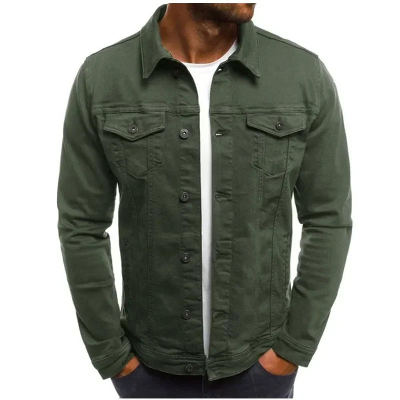 Dario Herren Denim Jacke | Hochwertige Baumwolle, Klassischer Slim Fit 5