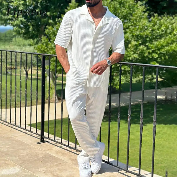 Fino Herren Set | Bequemer Baumwollmix, Casual Outfit für Männer 0