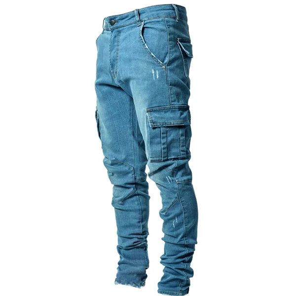 Kalan Herren Slim Fit Jeans | Elastische Baumwollmischung, Multi-Pocket 6