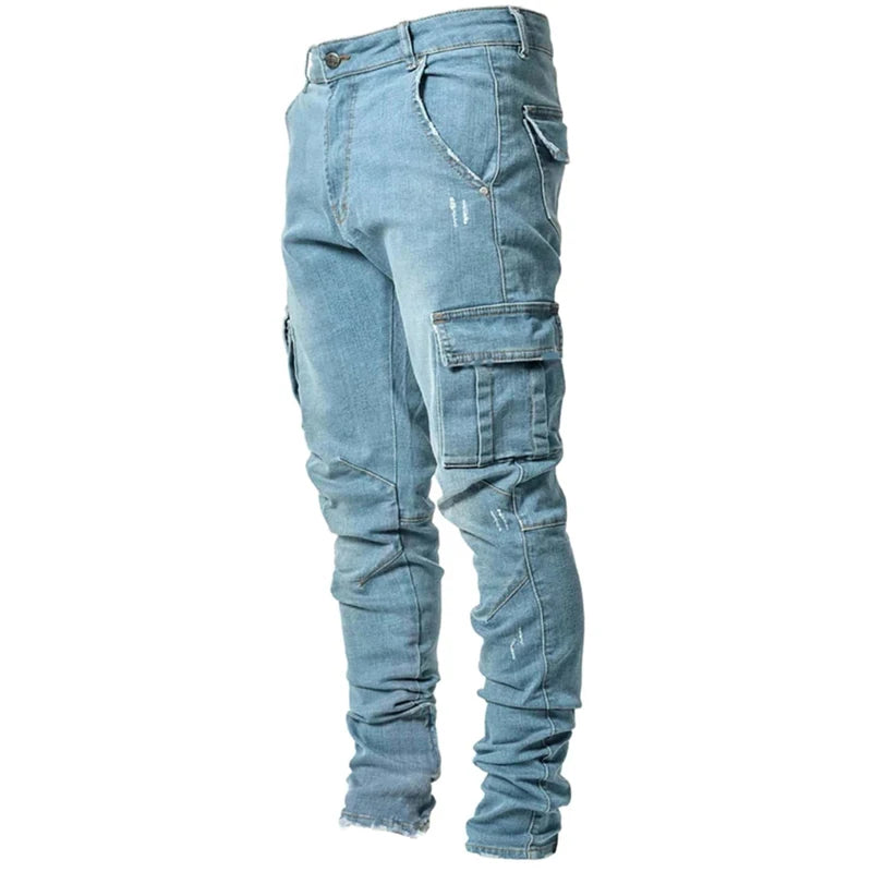 Kalan Herren Slim Fit Jeans | Elastische Baumwollmischung, Multi-Pocket 9