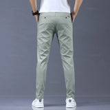 Karo Herren Slim Fit Hose | Elastischer Bund, Stretchmaterial 3