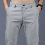 Karo Herren Slim Fit Hose | Elastischer Bund, Stretchmaterial 4