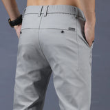 Karo Herren Slim Fit Hose | Elastischer Bund, Stretchmaterial 5