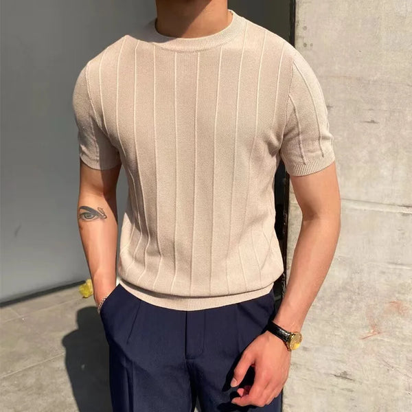 Kimo Herren T-Shirt | Hochwertige Eiskunstseide, Slim Fit Kurzarm 0