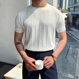 Kimo Herren T-Shirt | Hochwertige Eiskunstseide, Slim Fit Kurzarm 2