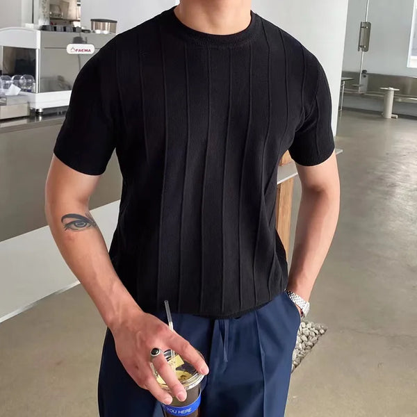 Kimo Herren T-Shirt | Hochwertige Eiskunstseide, Slim Fit Kurzarm 4