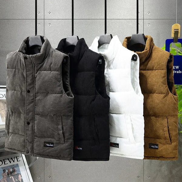 Kordhülsen Herren Weste | Gepolstert, Winterfest, Regular Fit 1