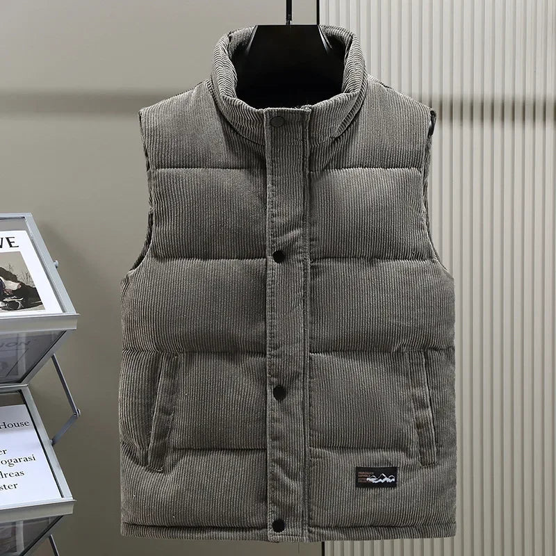 Kordhülsen Herren Weste | Gepolstert, Winterfest, Regular Fit 3