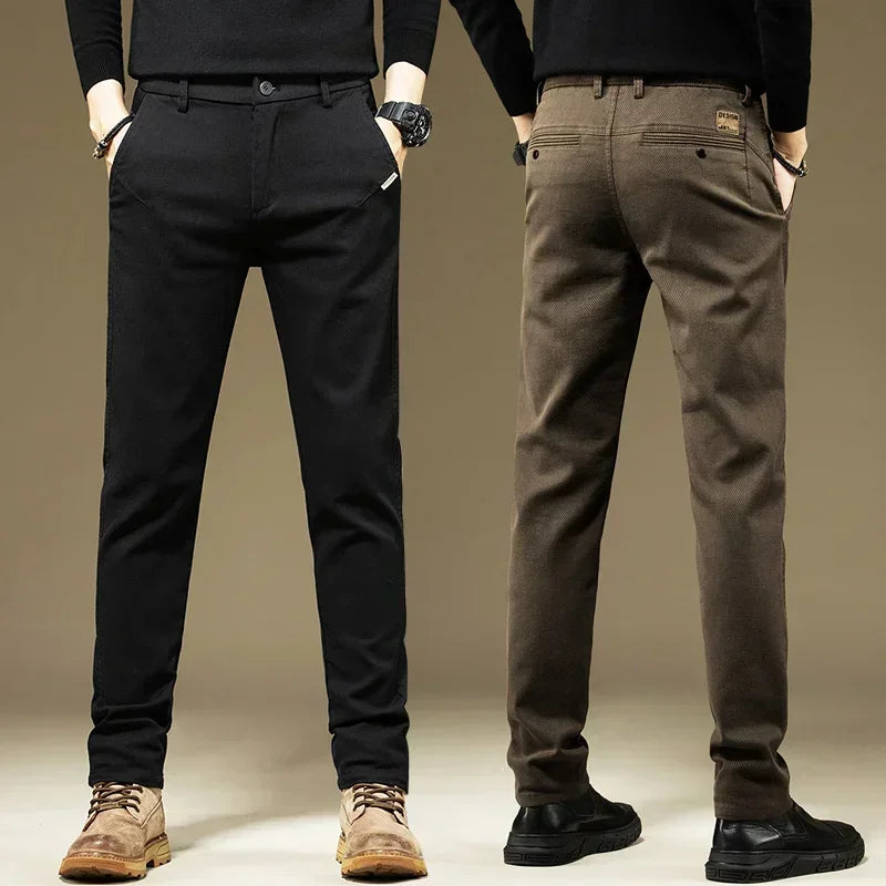 Kubo Herren Hosen | 100% Baumwolle, Lässig, Gerade Passform 0