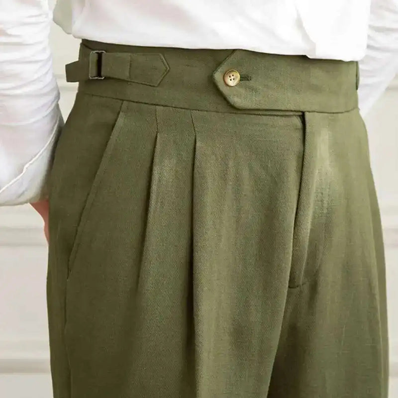 Lino Herren Hosen | Leinen-Baumwoll-Mischung, Elegant & Vielseitig 1