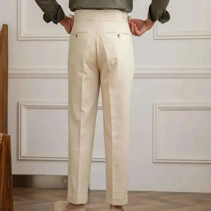 Lino Herren Hosen | Leinen-Baumwoll-Mischung, Elegant & Vielseitig 4