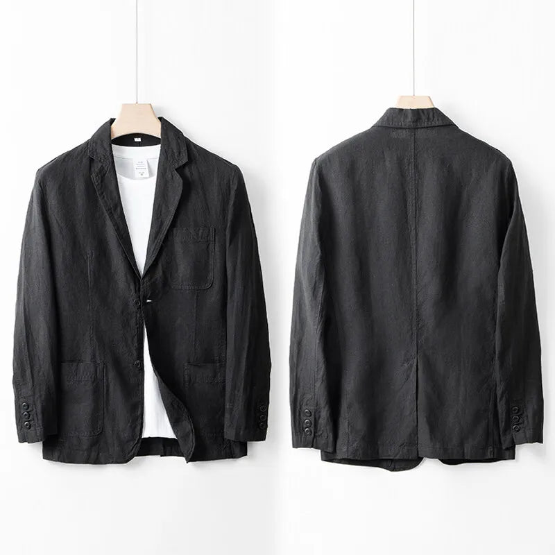 Lino Herrenanzugjacke | 100% Leinen, Atmungsaktiv und Elegant 3