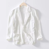 Lino Herrenjacke | 100% Baumwolle, Leicht und Atmungsaktiv 1