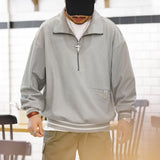Mako Herren Sweatshirt | Schwere Baumwolle, Vintage-Stil 0