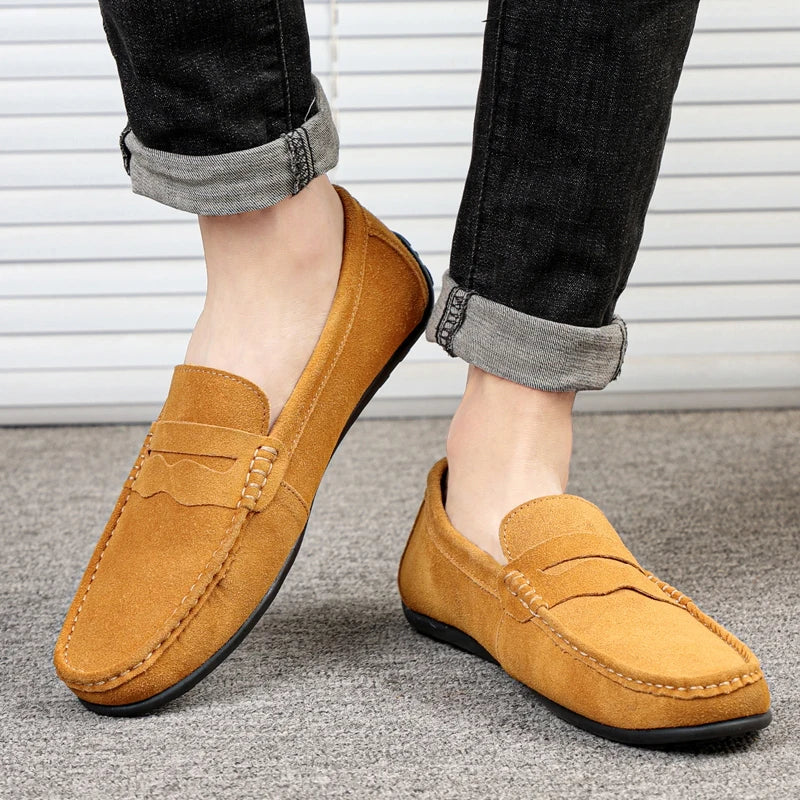 Maro Herren Mokassins | Echtes Wildleder, Handgefertigt, Slip-On 5
