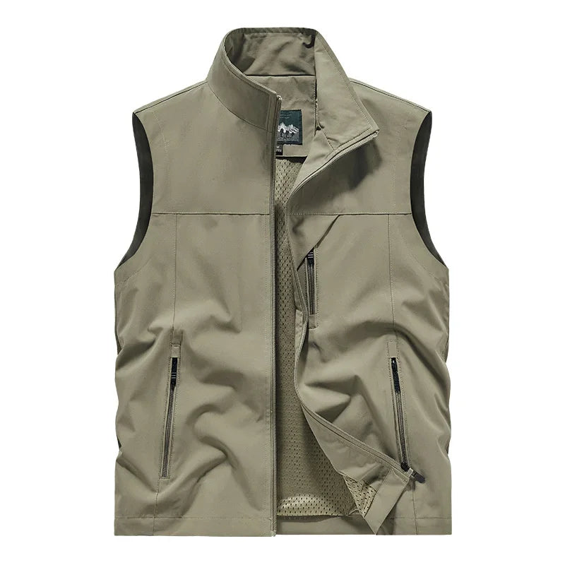 Maro Herren Weste | Wind- und Wasserdicht, Outdoor Schwarz 0