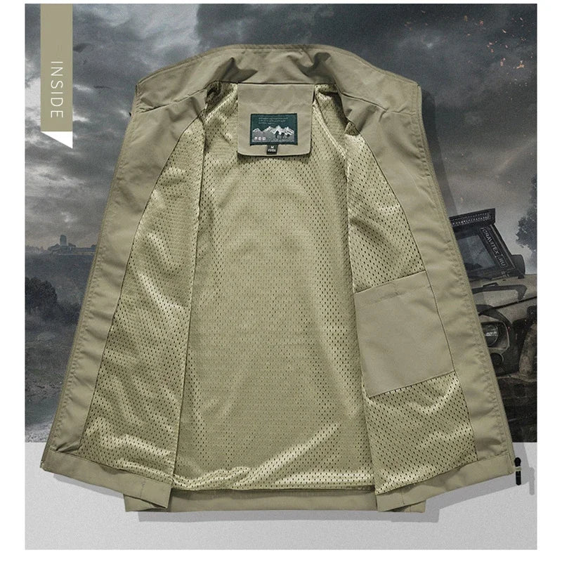 Maro Herren Weste | Wind- und Wasserdicht, Outdoor Schwarz 3