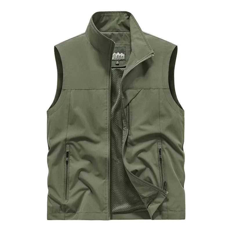 Maro Herren Weste | Wind- und Wasserdicht, Outdoor Schwarz 4