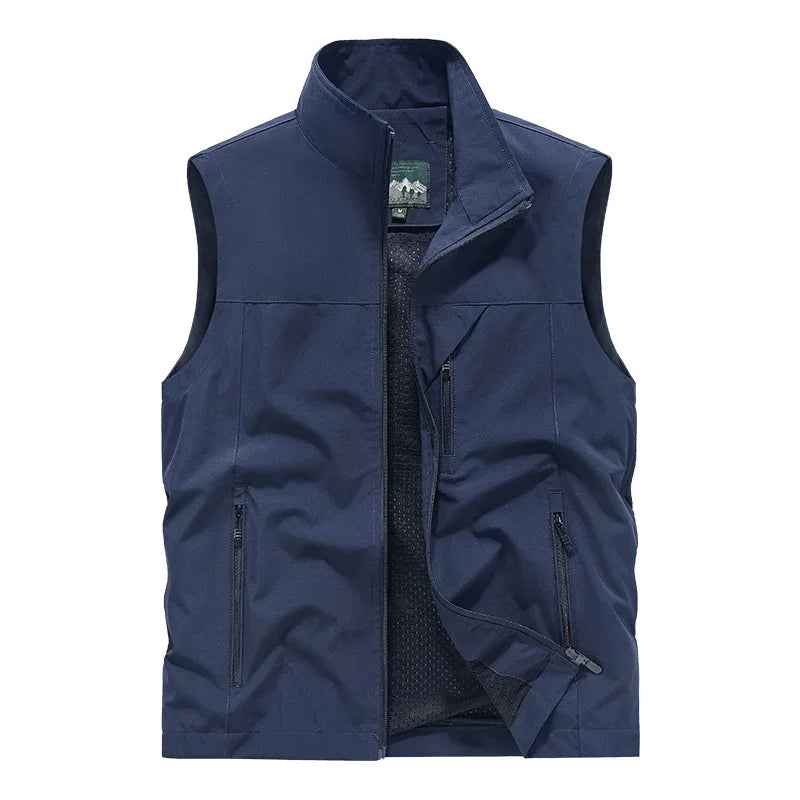 Maro Herren Weste | Wind- und Wasserdicht, Outdoor Schwarz 5