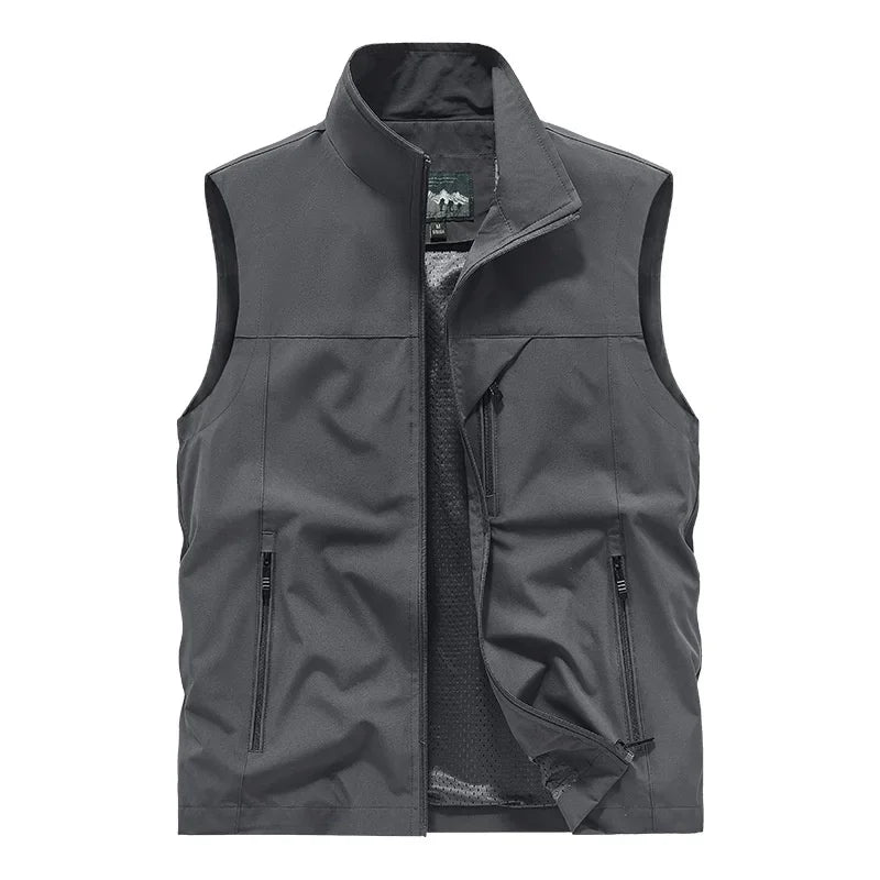 Maro Herren Weste | Wind- und Wasserdicht, Outdoor Schwarz 9