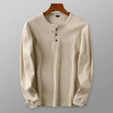 Mavi Herren Langarmshirt | Thermo-Waffelstrick, Klassisches Design 0