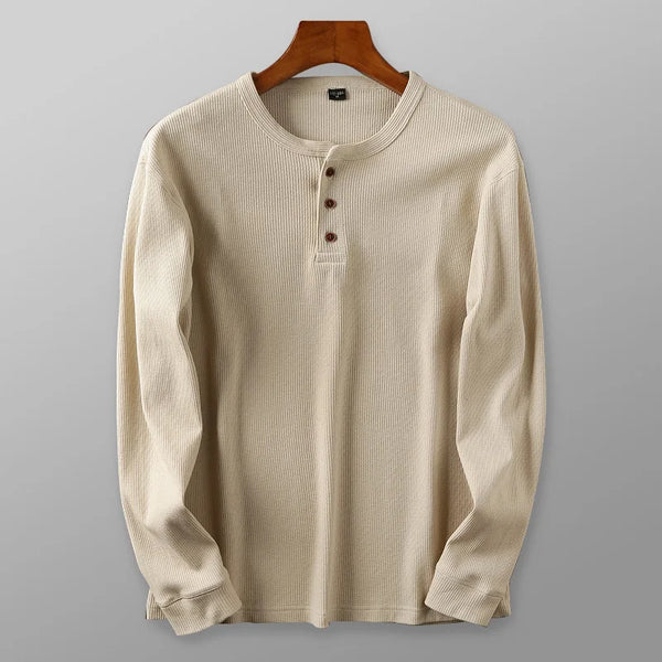 Mavi Herren Langarmshirt | Thermo-Waffelstrick, Klassisches Design 0