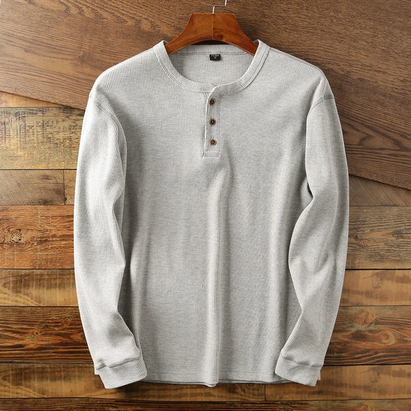 Mavi Herren Langarmshirt | Thermo-Waffelstrick, Klassisches Design 1