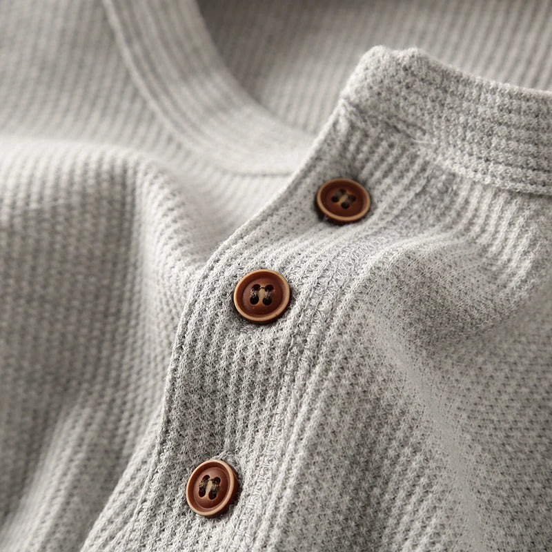 Mavi Herren Langarmshirt | Thermo-Waffelstrick, Klassisches Design 3