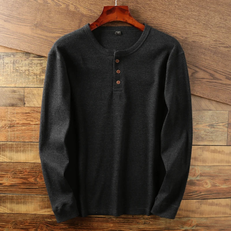 Mavi Herren Langarmshirt | Thermo-Waffelstrick, Klassisches Design 6