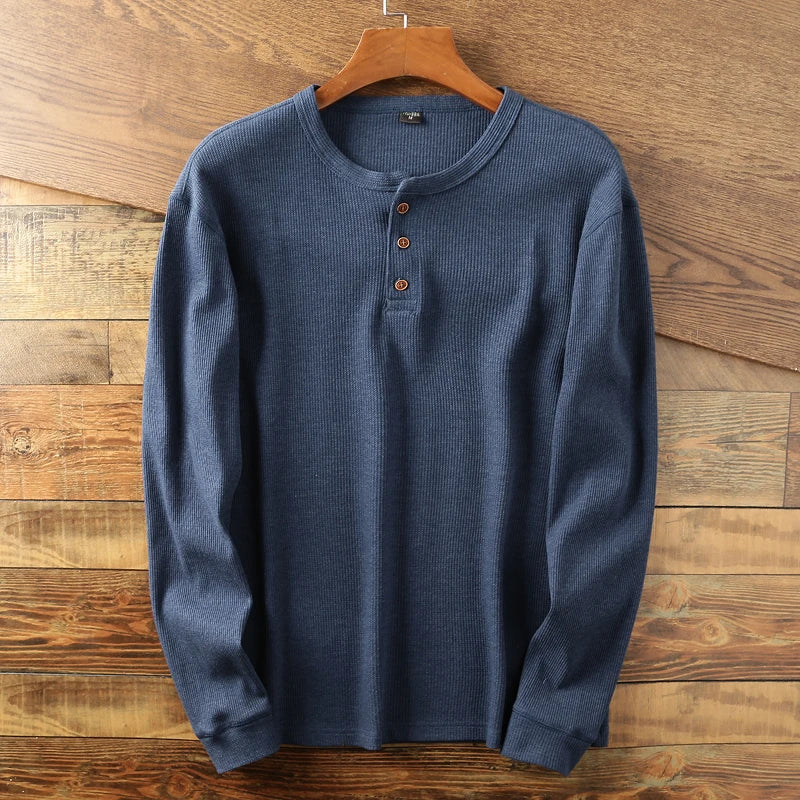 Mavi Herren Langarmshirt | Thermo-Waffelstrick, Klassisches Design 9