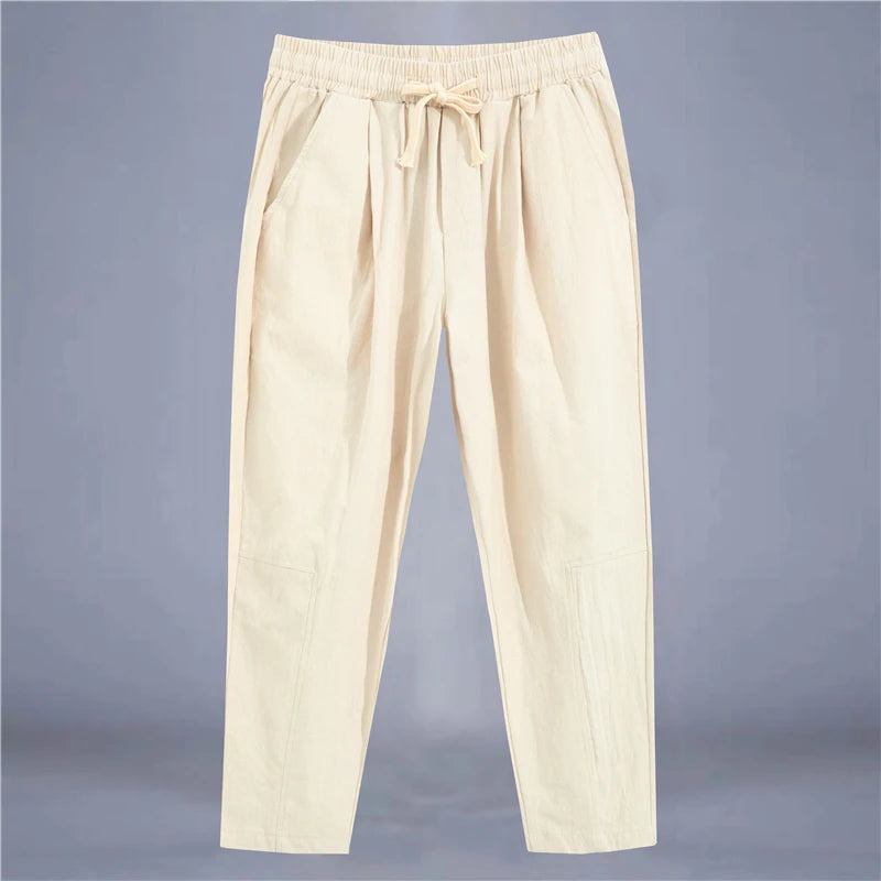 Mavi Herren Shorts | Baumwolle-Leinen-Mischung, Atmungsaktiv 8