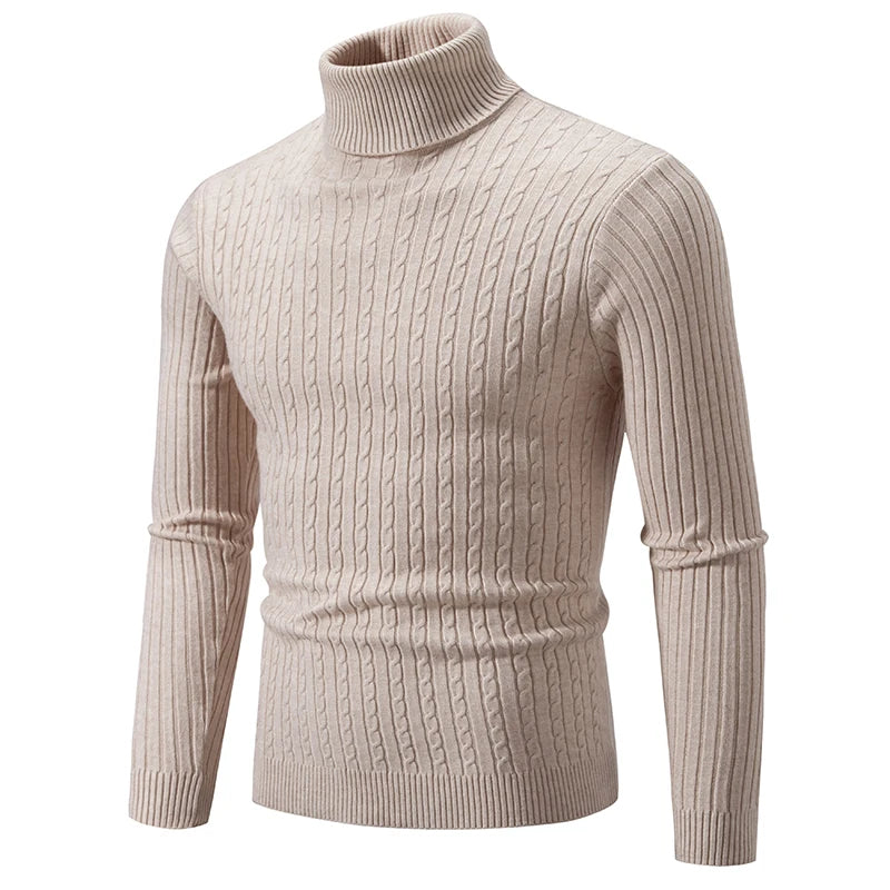 Max Herren Pullover | Hochkragen, Wolle, Warm und Langlebig 1